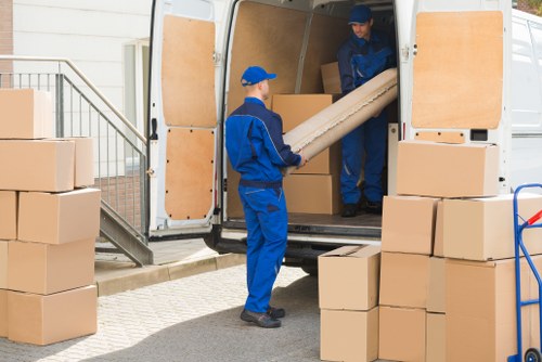Professional removals team planning a Hammersmith house move