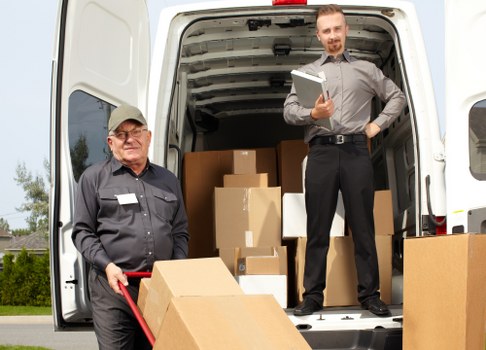 Urgent same day removals team preparing items in Hammersmith