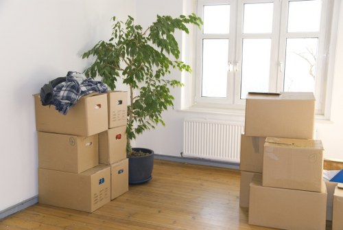 Packing and transporting belongings with removal services in Hammersmith